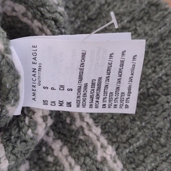 American Eagle Outfitters Oversize Jegging Fit Henley Pullover Sweater Size S - Picture 6 of 11